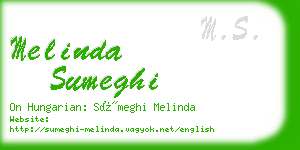 melinda sumeghi business card