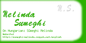 melinda sumeghi business card